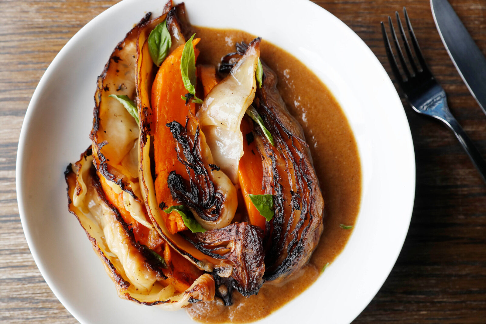 Braised cabbage at The Little Club